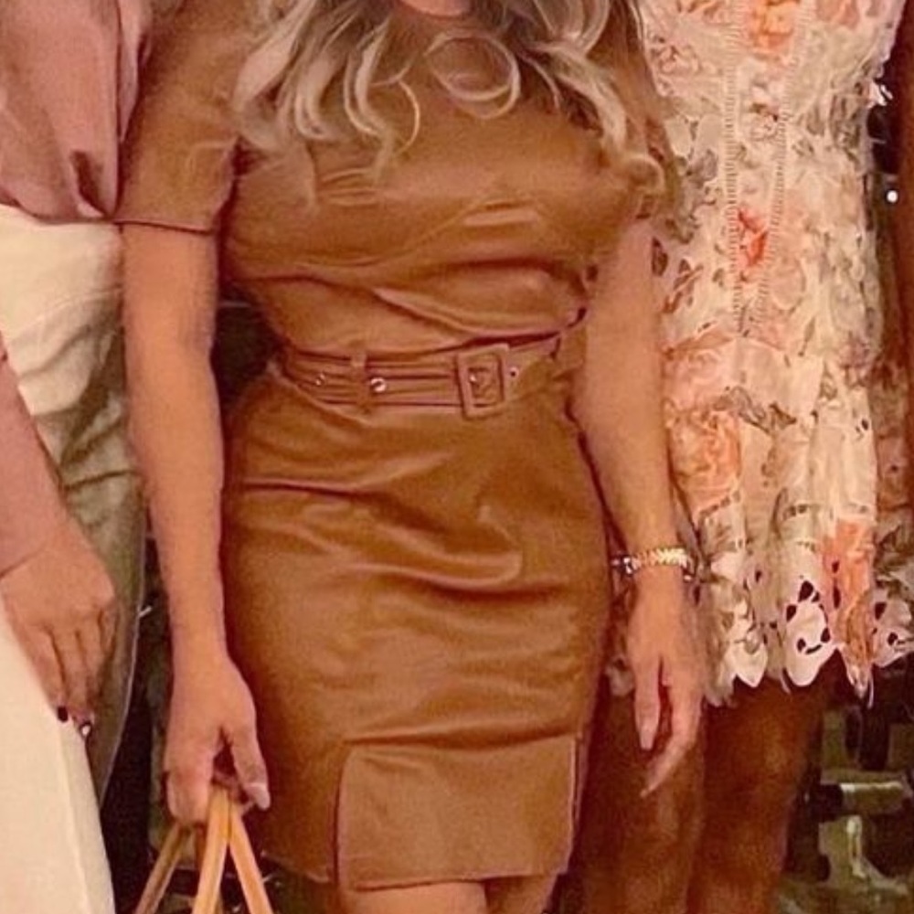 Pleather Dress